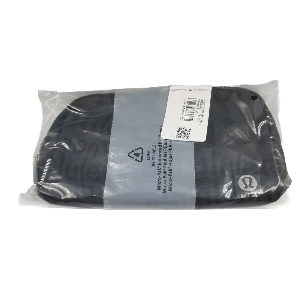 Lululemon 1L Everywhere Belt Bag Wobbly Woodmark Black NWT - Picture 2 of 7